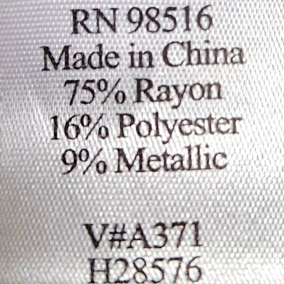 COLDWATER CREEK Women's sage green cowl neck blouse with metallic Shimmer Large - Picture 12 of 15